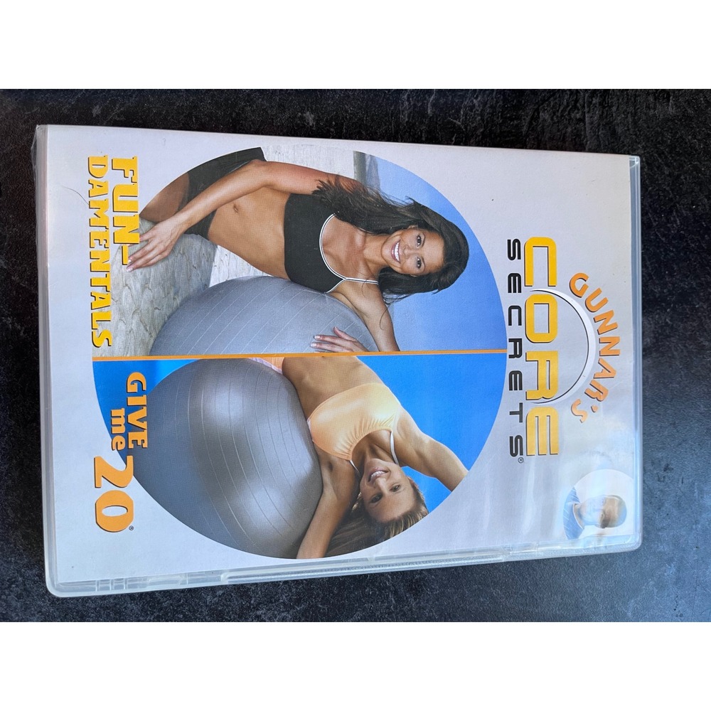 Gunnar's Core Secrets FUNdamentals Give Me 20 DVD Brooke Burke Fitness Ball 2003